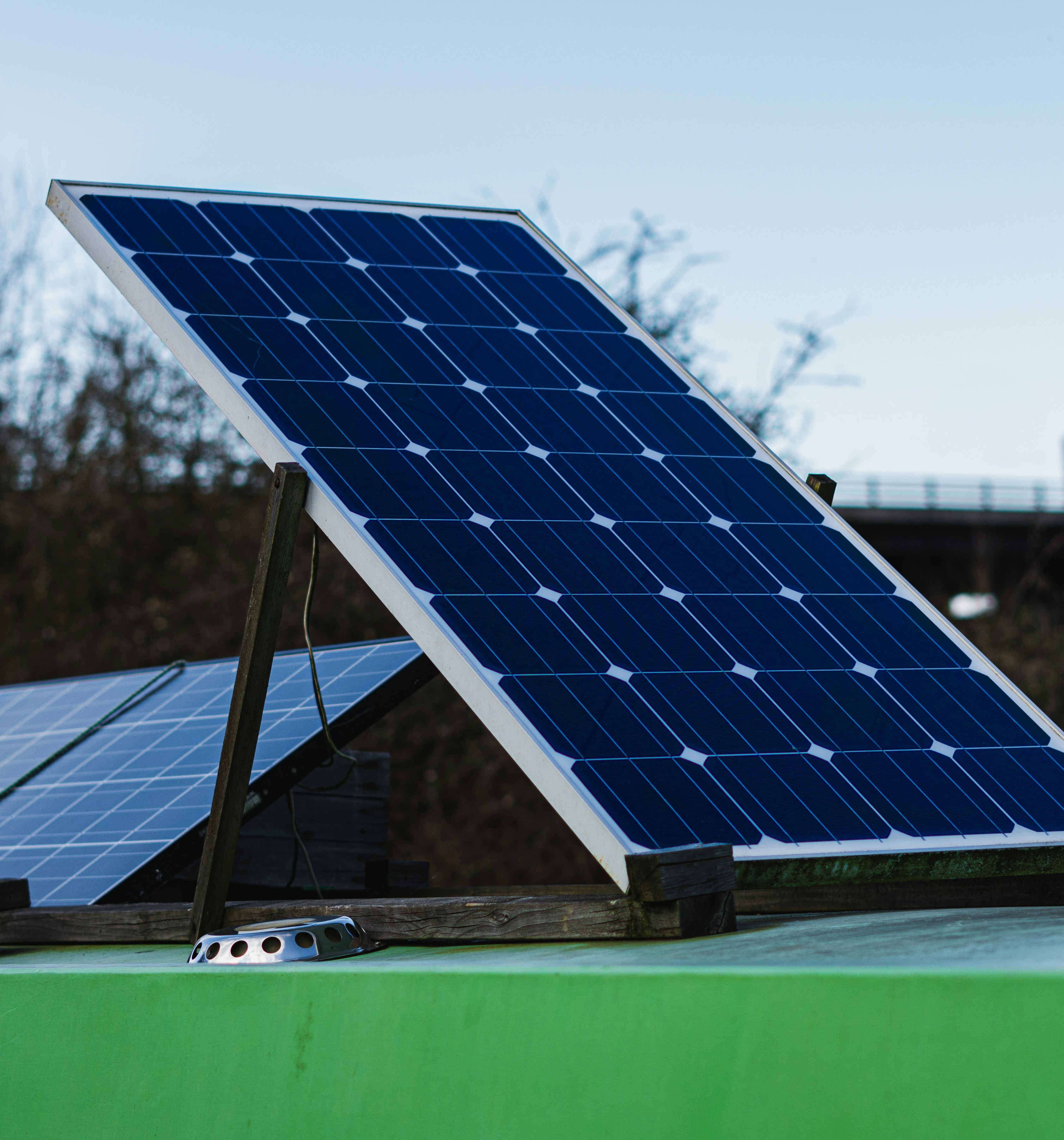 big industrial solar panel